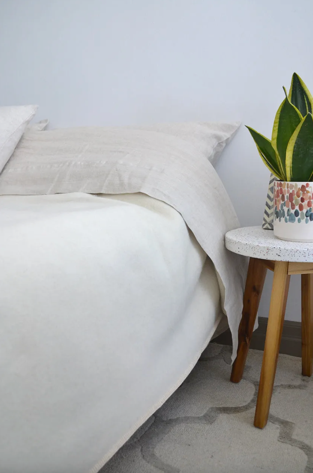 Trieste Flat Sheet, Queen Size Natural