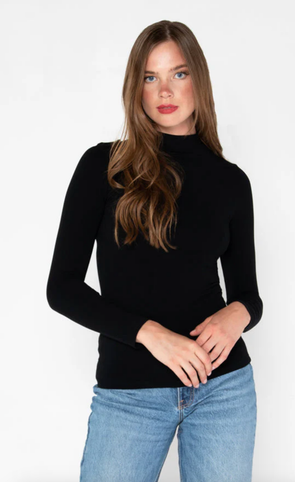 Mock Neck Top