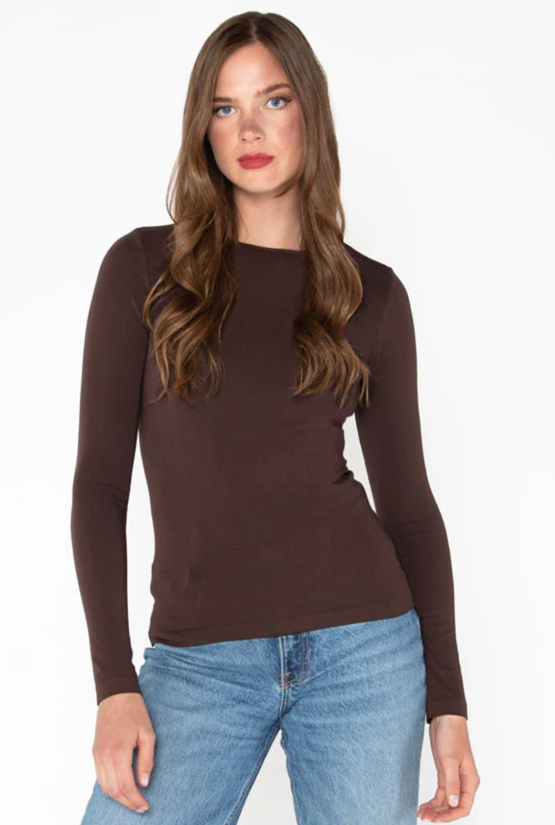 Bamboo Long Sleeve Crew Neck O/S