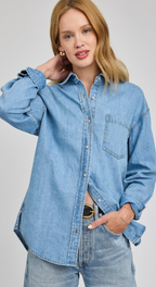 Whitney Denim Button Down Shirt