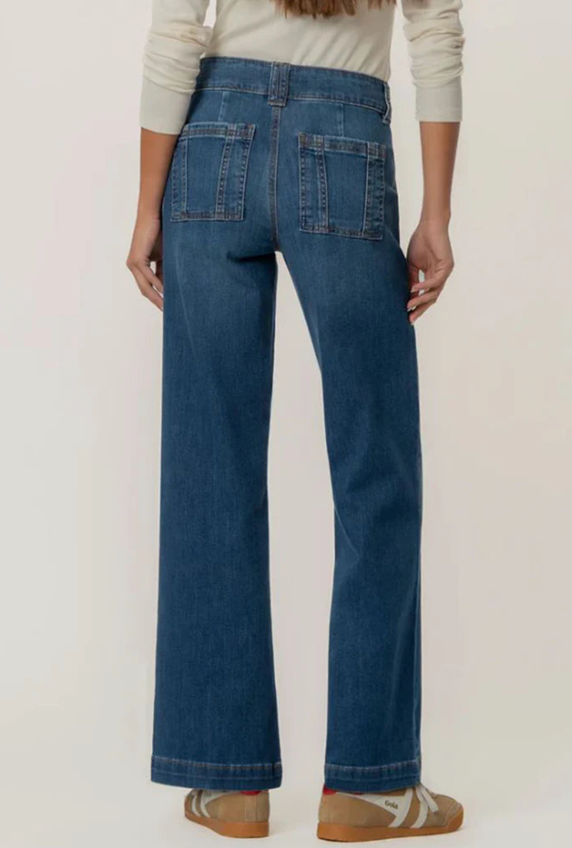 Jodi High Rise Straight Leg Porkchop Frt. Pkts.