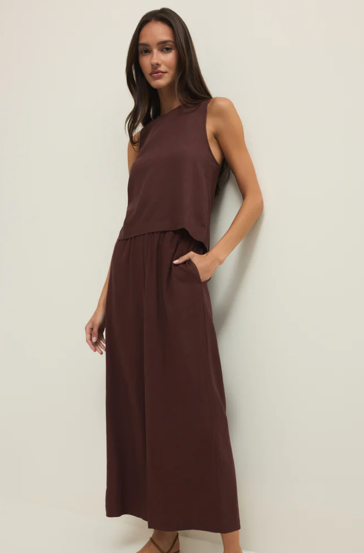 Sloane Linen Cropped Tank