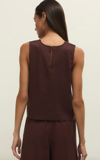 Sloane Linen Cropped Tank