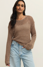 Cala Shimmer Crochet Sweater