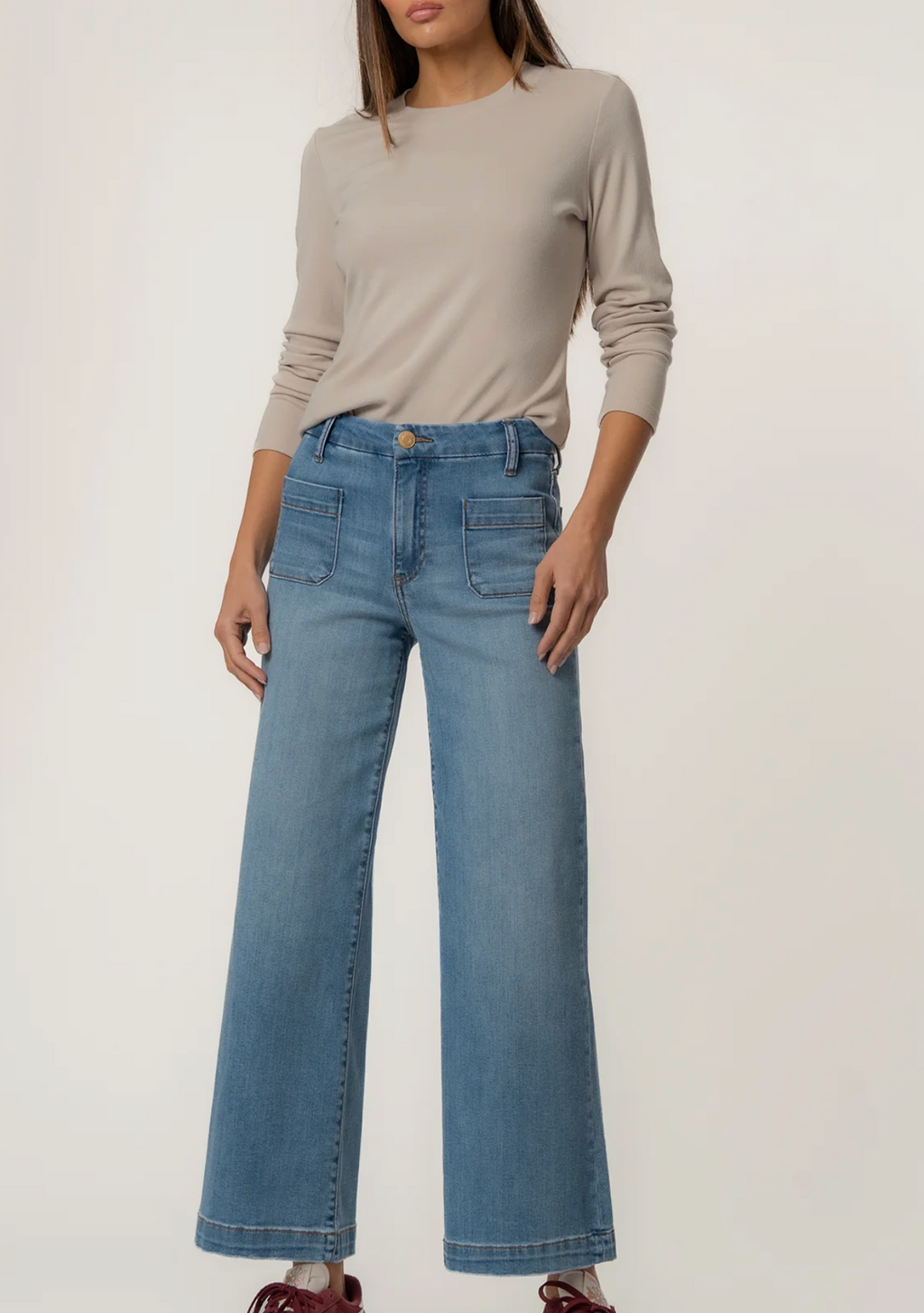 KUT-Meg High Rise Wide Leg-Totally