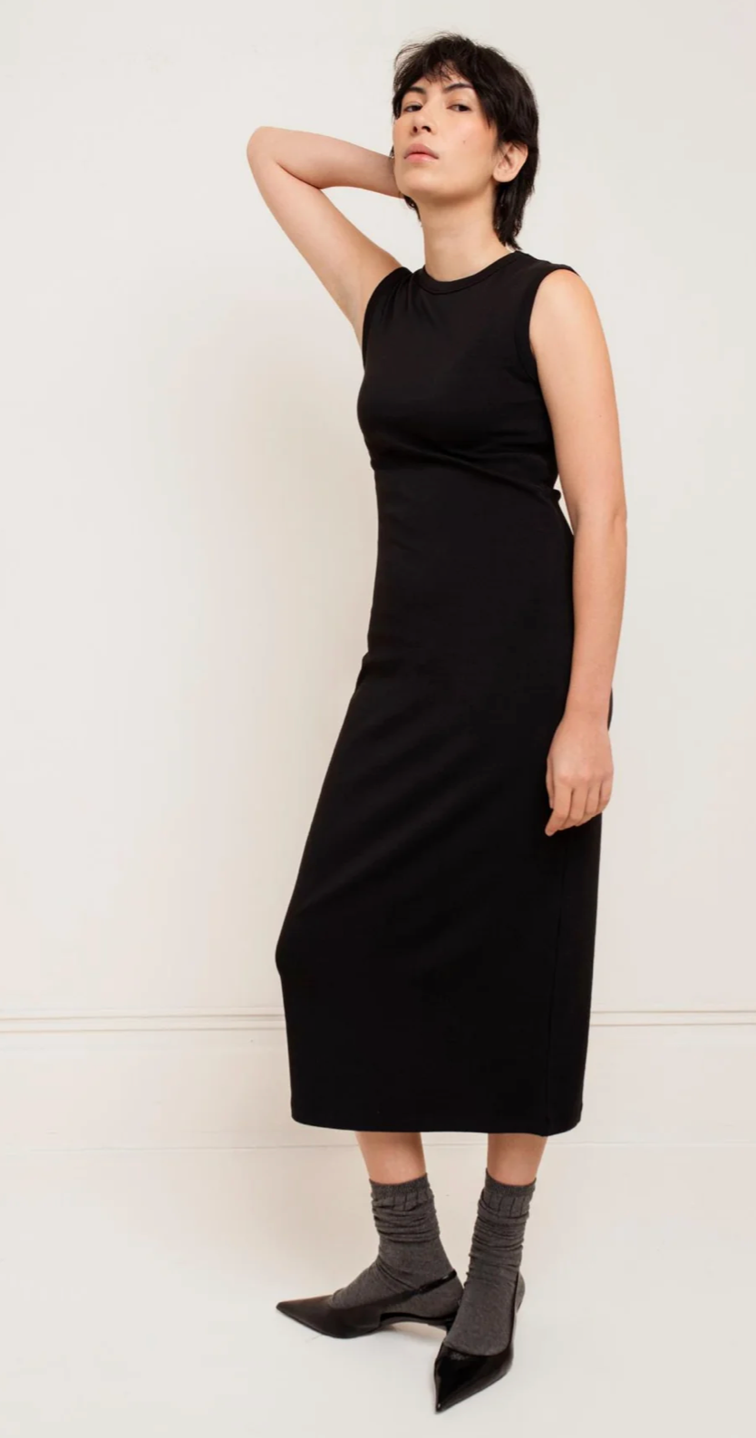Paper Label-Rynn Tank Dress-Black
