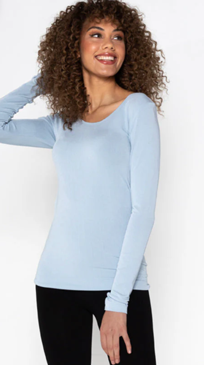 C'est Moi - Long Sleeve Scoop Neck O/S