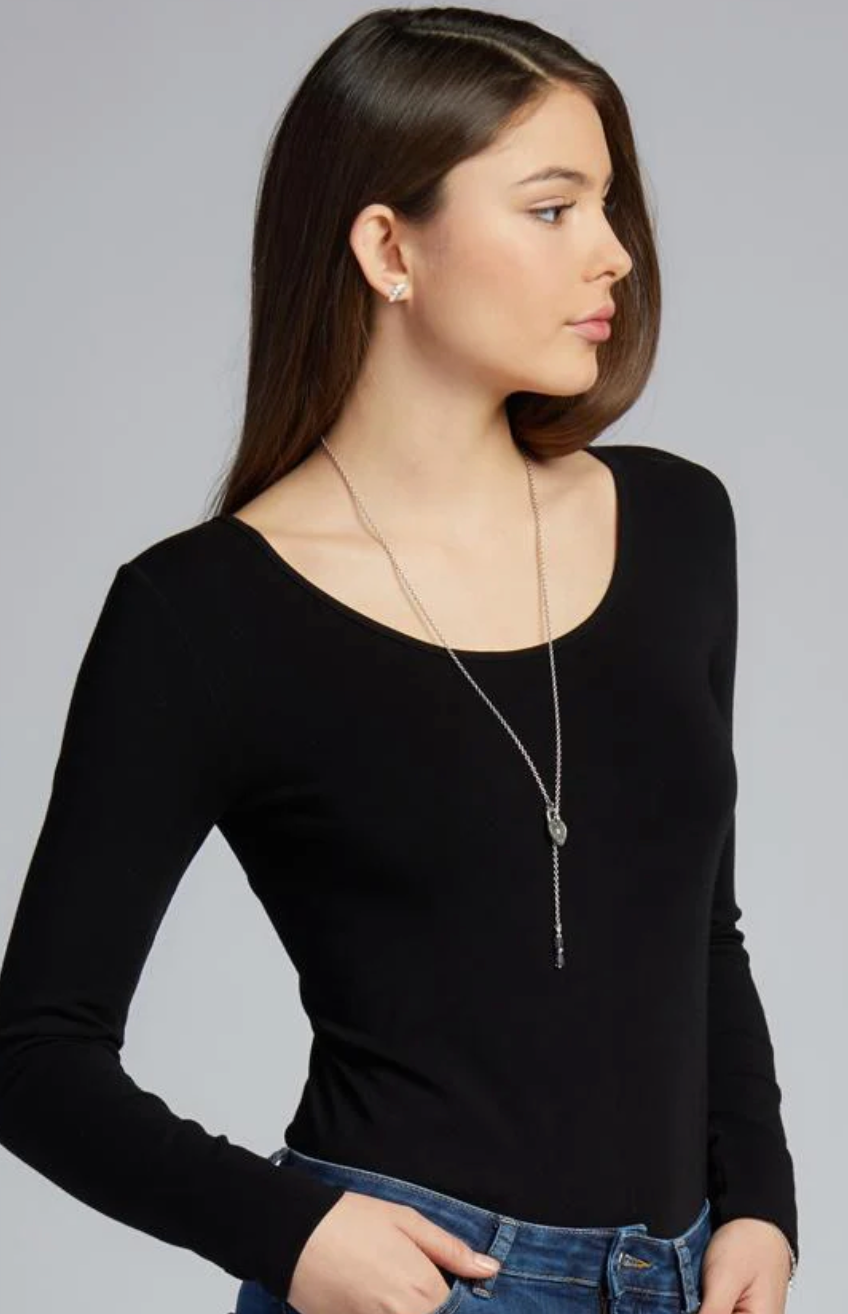 C'est Moi - Long Sleeve Scoop Neck O/S