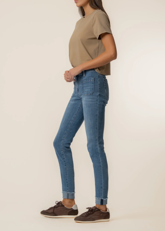 KUT - Amy Crop Straight Roll Patch Pocket