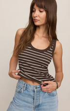 ZSupply - Rowe Striped Scoop Tank
