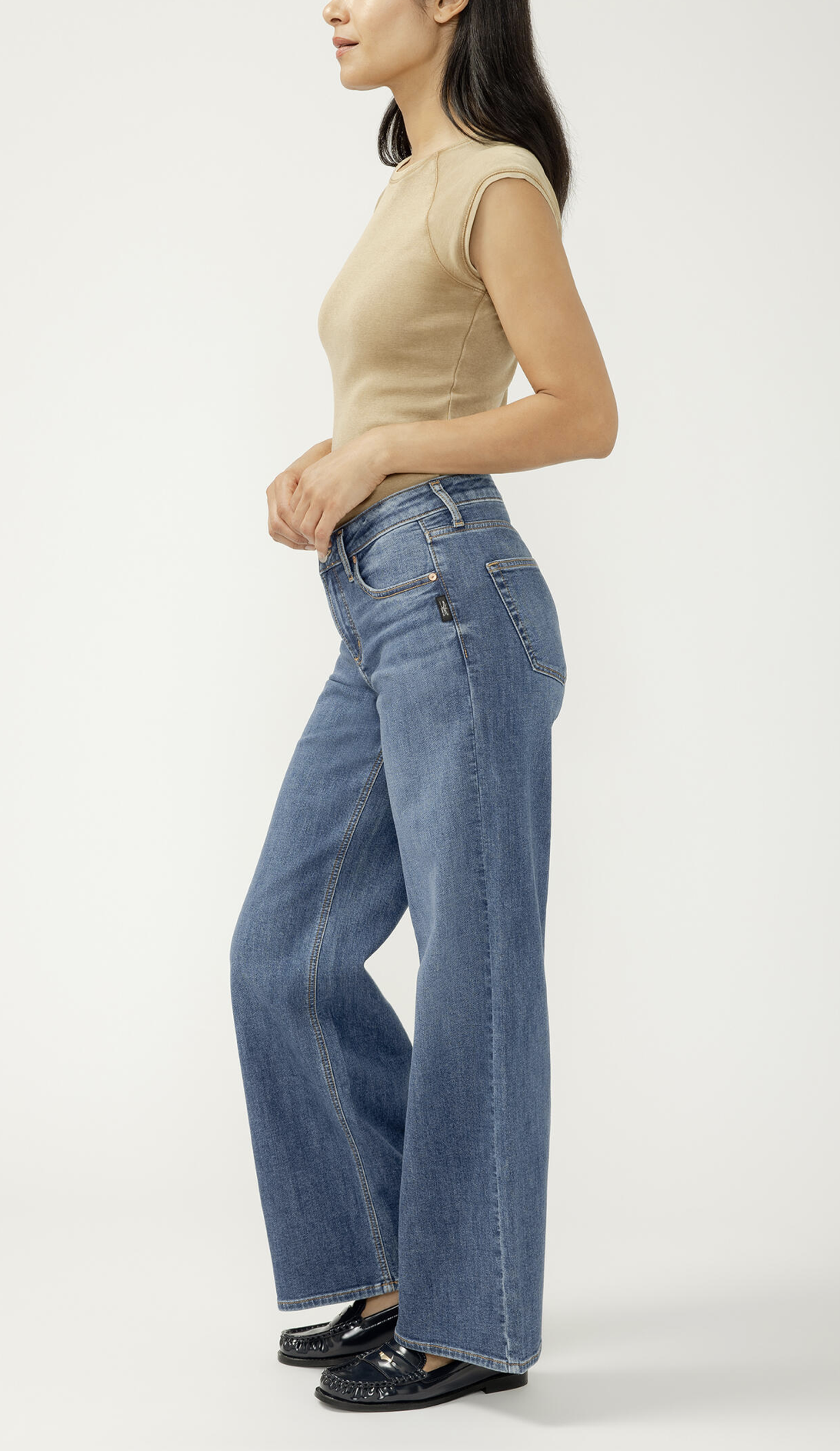 Silver Jeans - Suki Wide Leg in Broydon