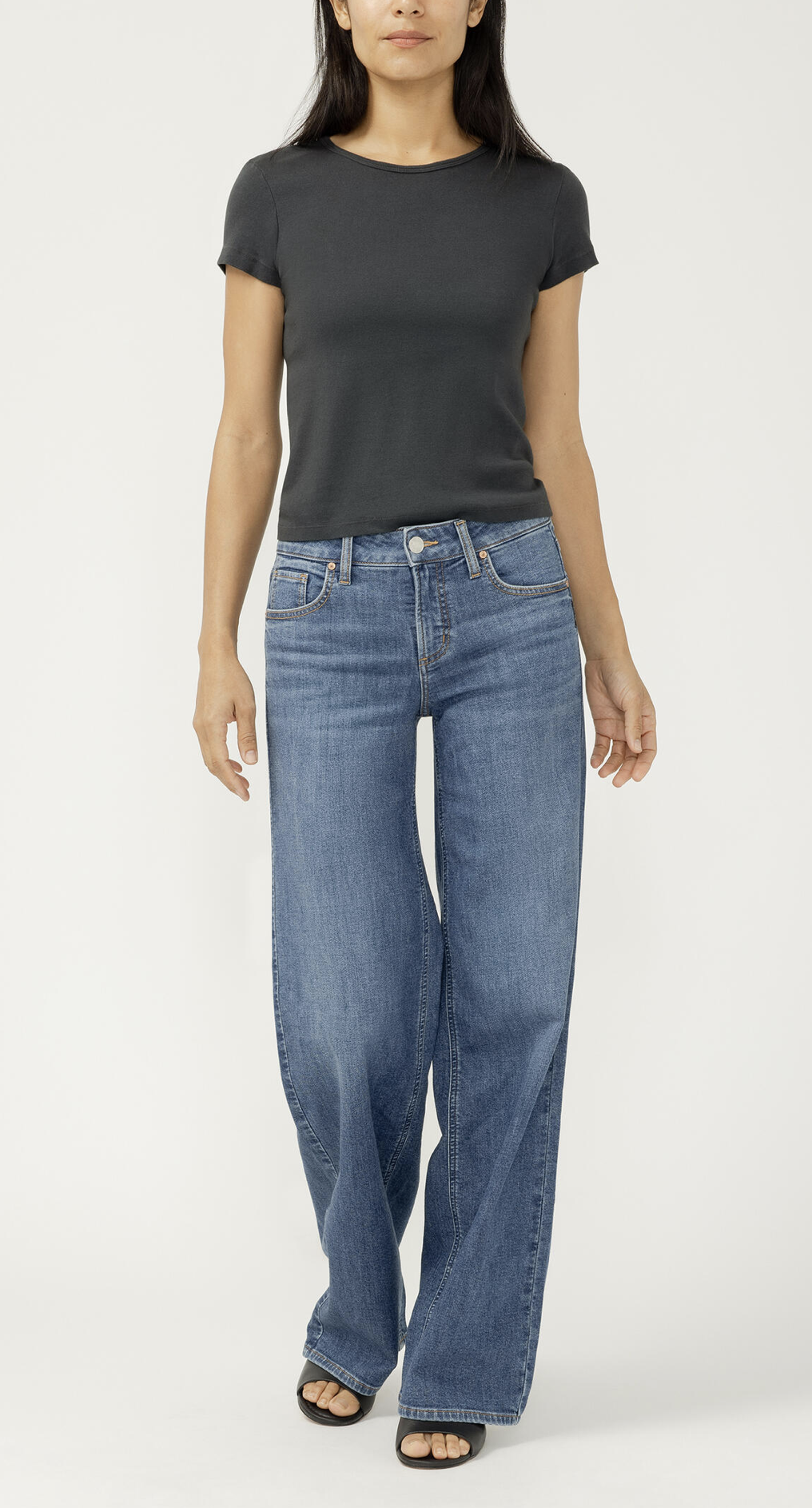 Silver Jeans - Suki Wide Leg in Broydon