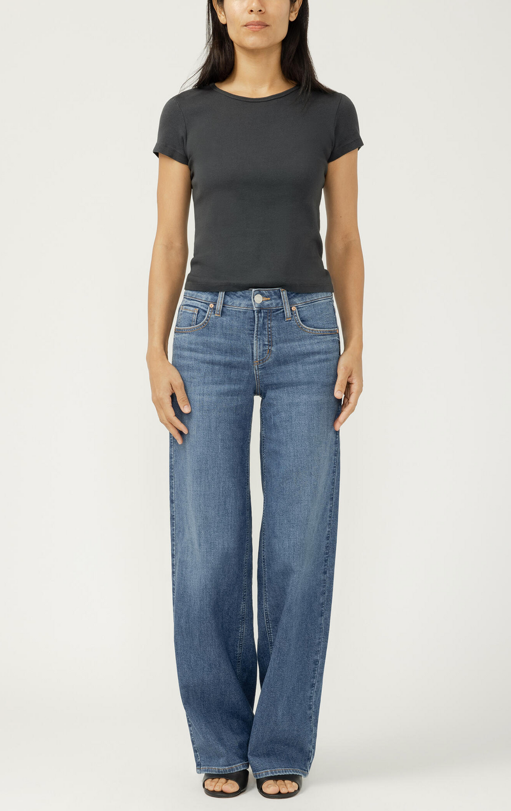 Silver Jeans - Suki Wide Leg in Broydon