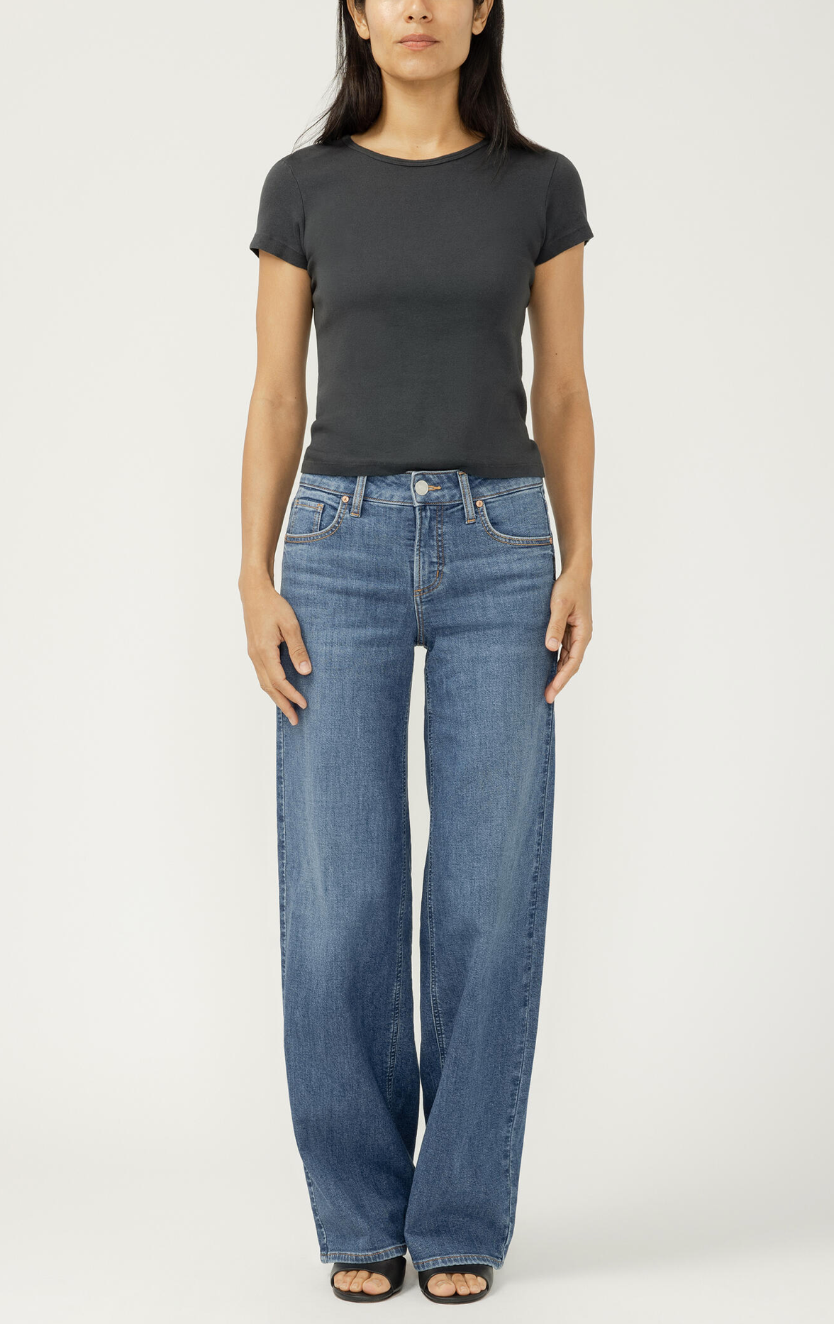 Silver Jeans - Suki Wide Leg in Broydon