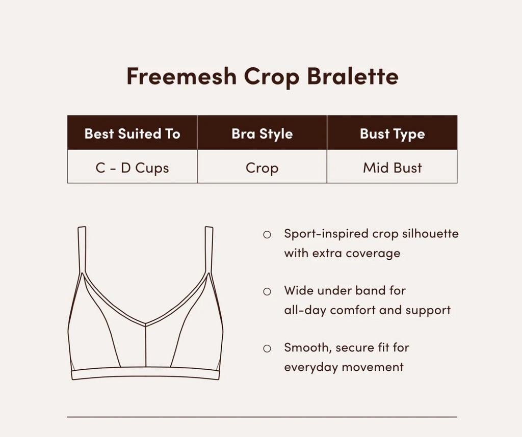 Boody - Freemesh Crop Bralette