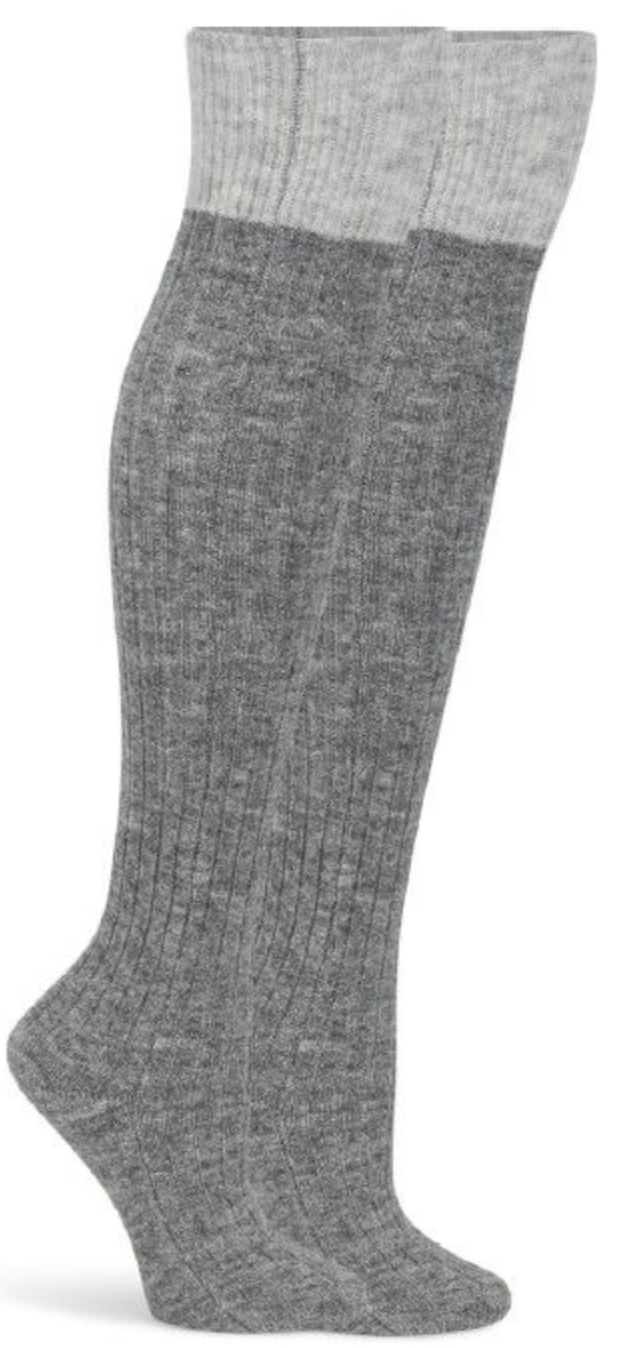 Lemon - Non Terry Update Over The Knee Socks