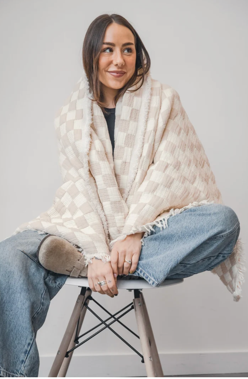 Tofino Towel - THE CHECK | Quilted Throw
