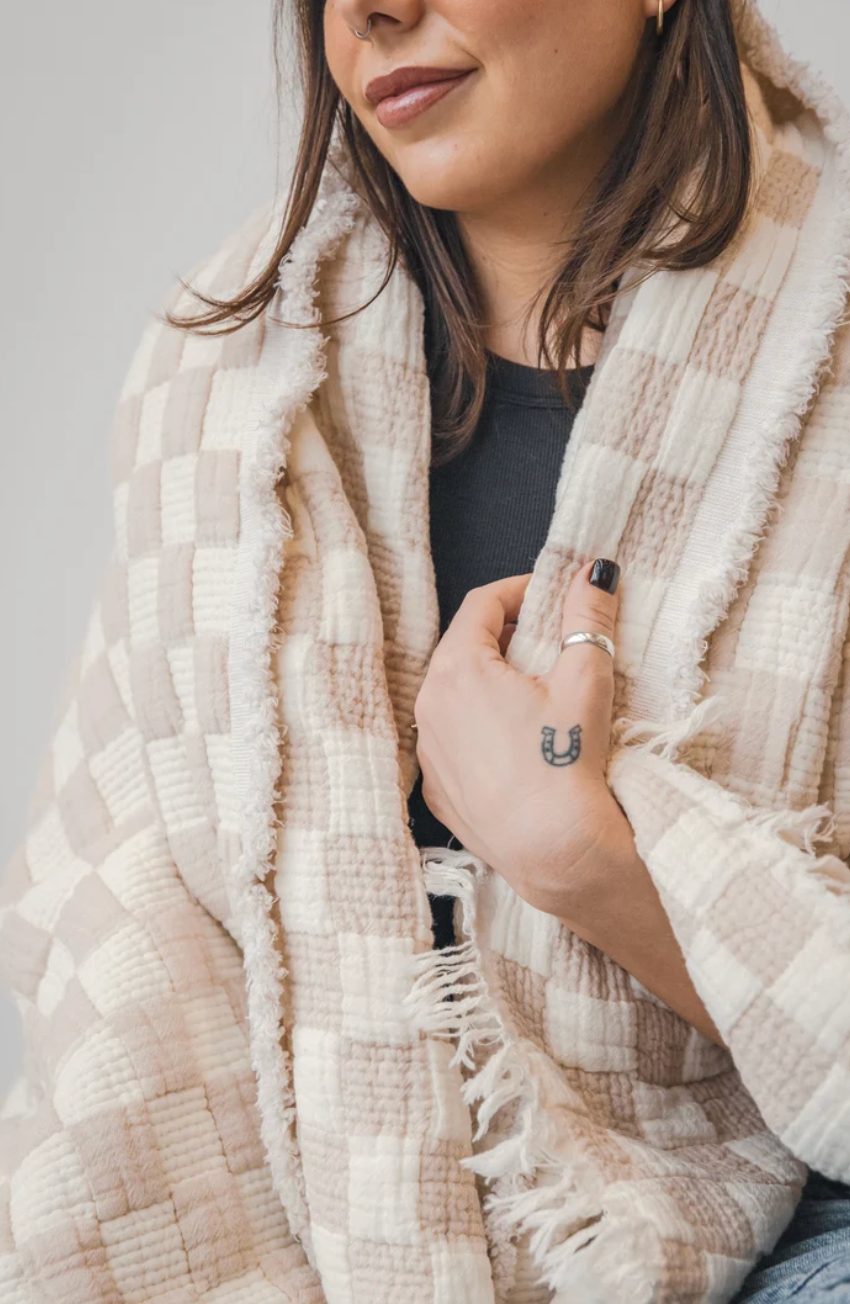 Tofino Towel - THE CHECK | Quilted Throw
