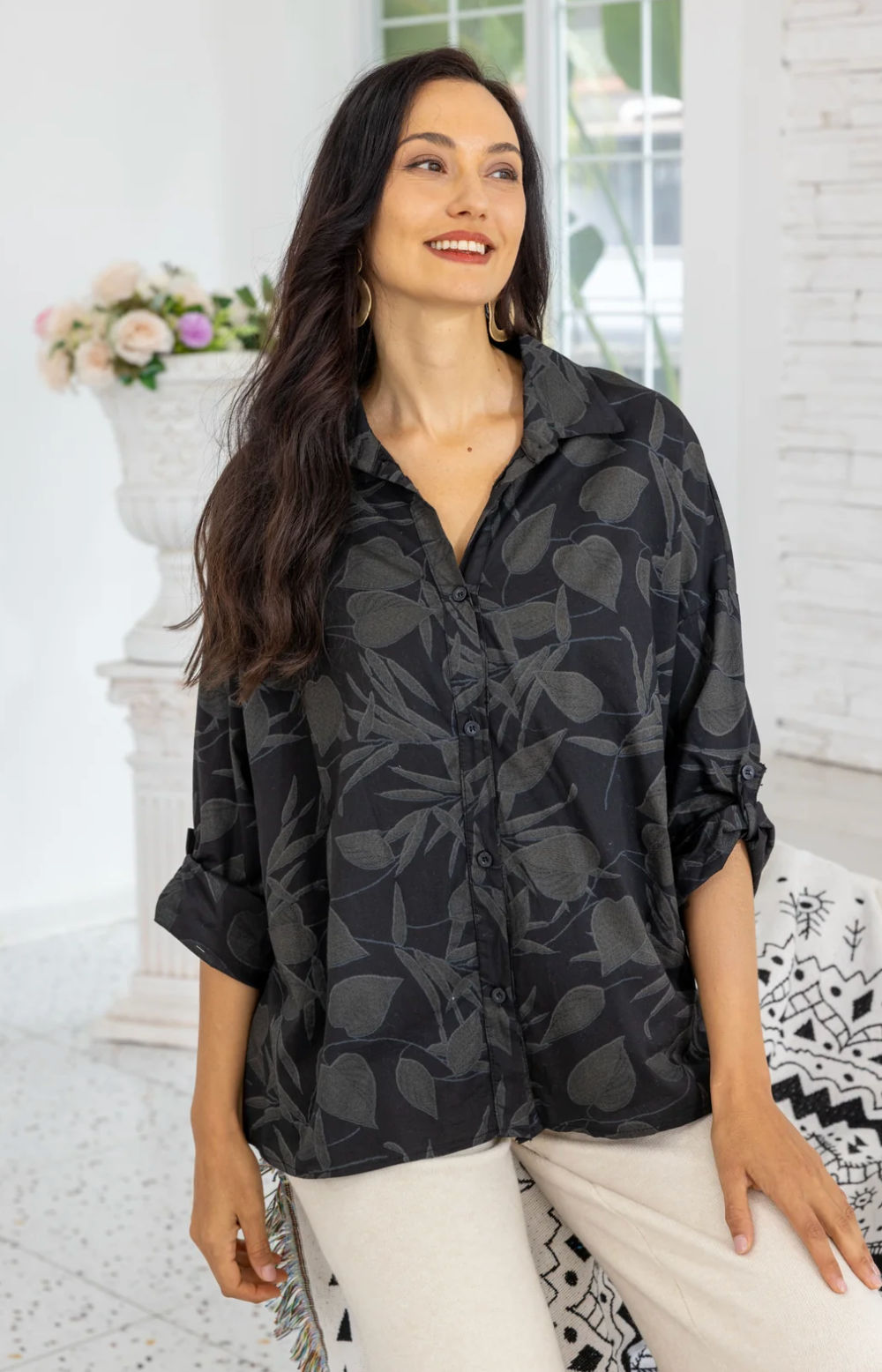 Orange Fashion Village - Felice's Botanical Top
