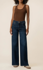 KUT - Maya High Rise Fab Ab Wide Leg Regular Hem