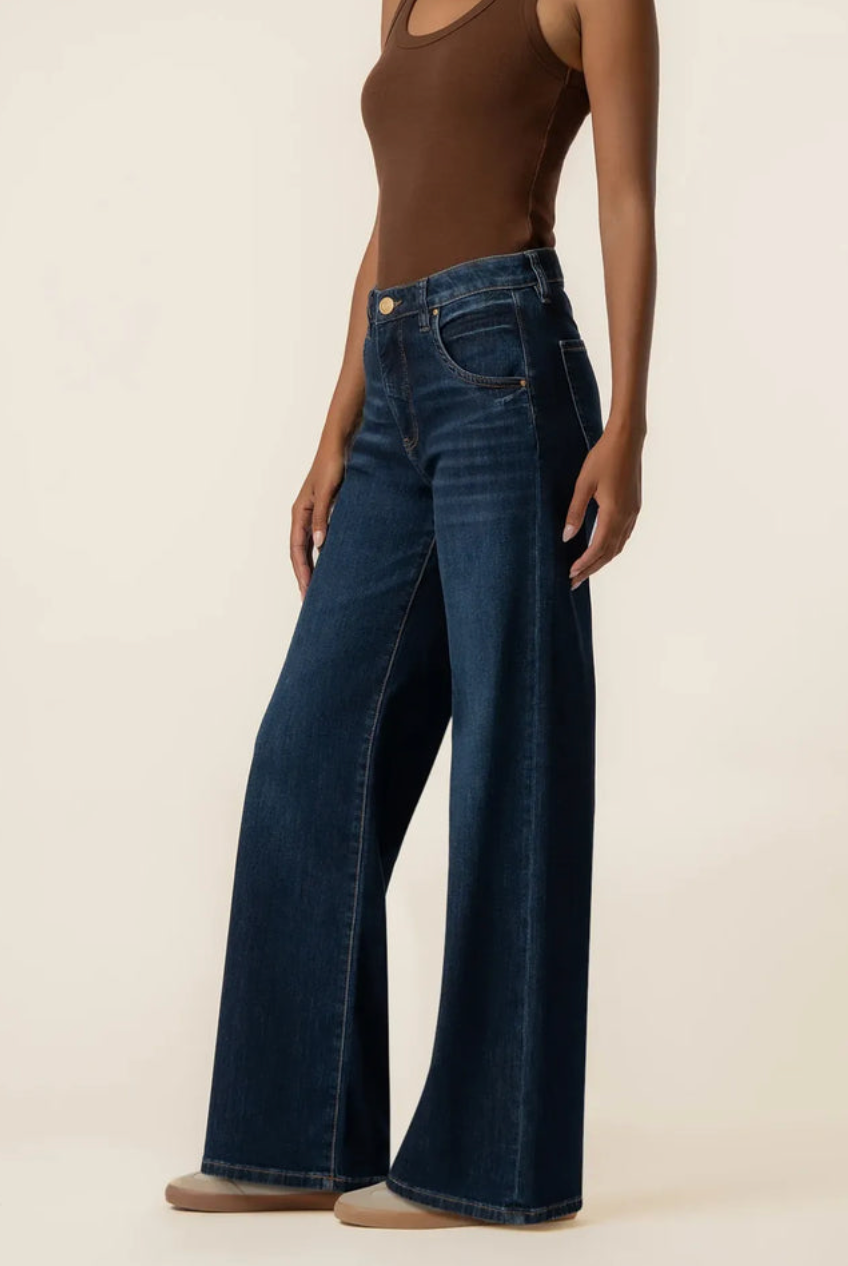 KUT - Maya High Rise Fab Ab Wide Leg Regular Hem