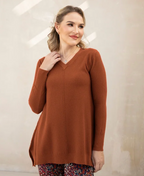 Orange Fashion Village - Vanessa's V-Neck Tunic