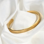 Blueyejewlery - Slim Cuff Bracelets - Waterproof Gold Open Bangle -Claw Cuff
