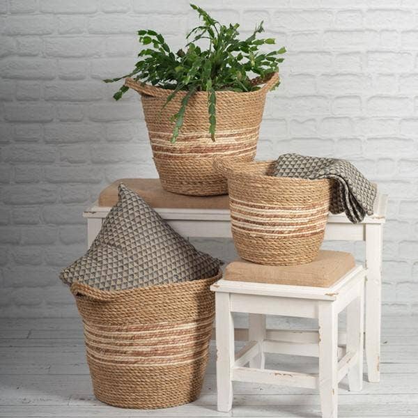 Baskets With Handles, ( Set of 3 ) (In Store Purchase Only)