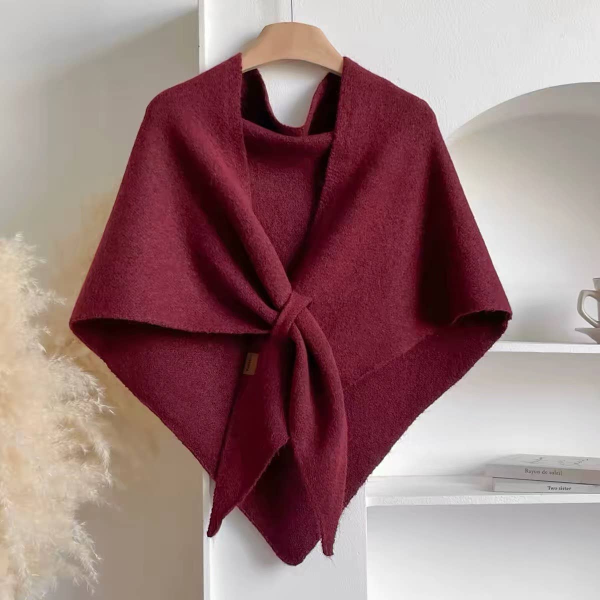 Silrenza Global Inc - Cashmere-Feel Triangle Shawl – Oversized Cozy Wrap Scarf