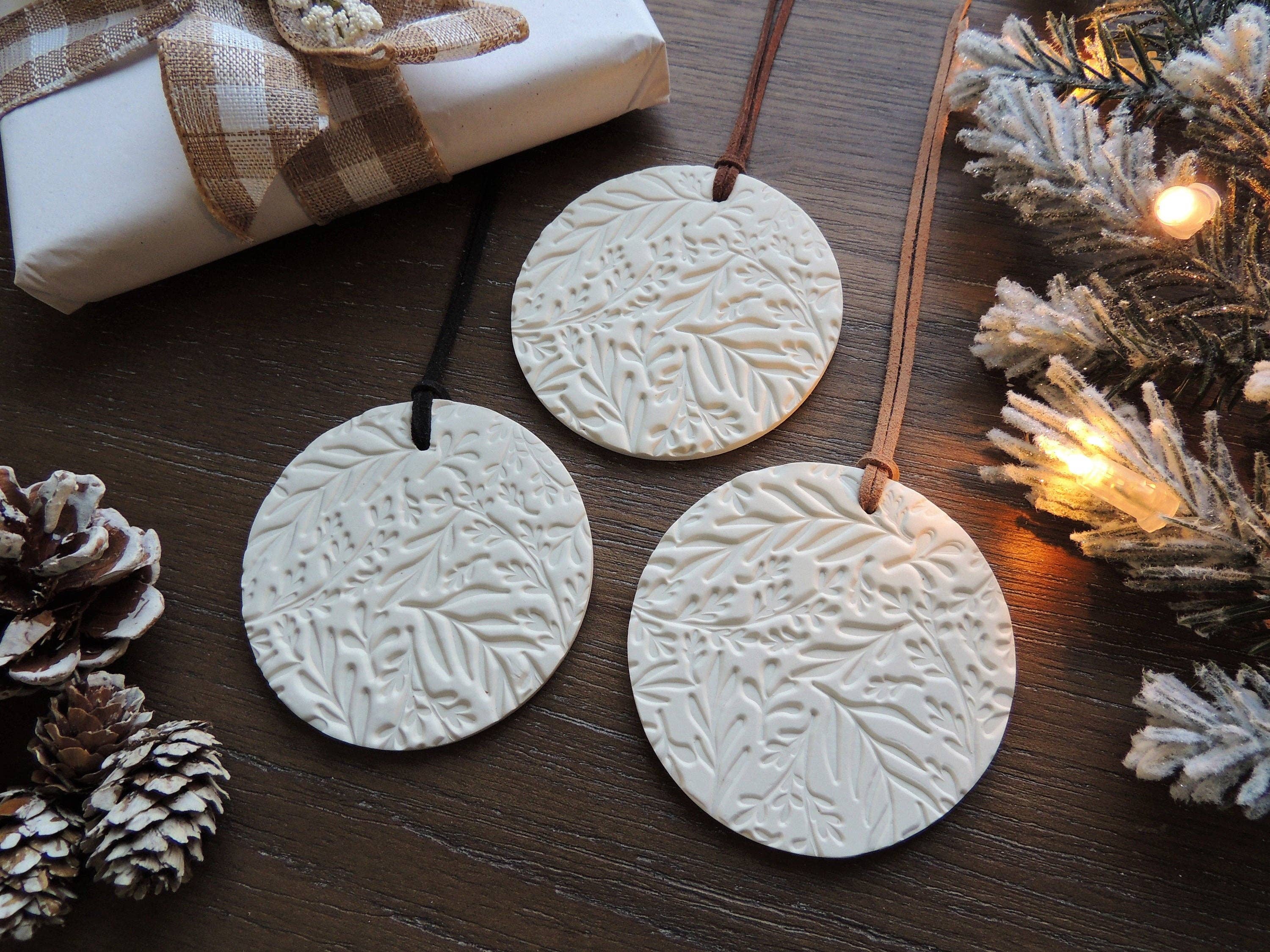Scandinavian Christmas Ornament - Leaves. Tan and Brown*