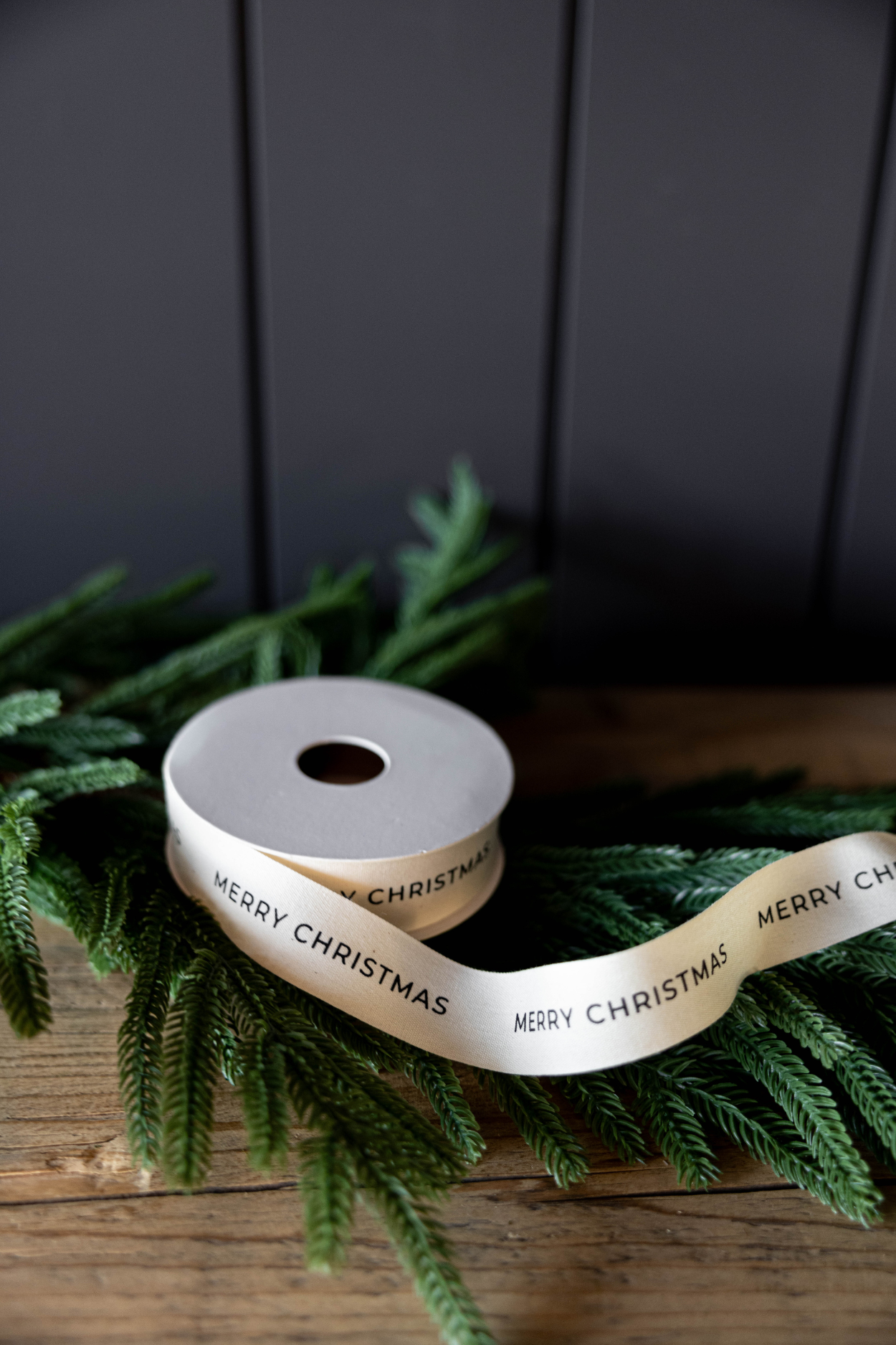 Ribbon Merry Christmas Holiday Decor