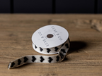Ribbon Hearts Black Holiday Decor