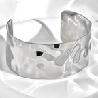 Blueyejewlery - Wide Figure Cuffs - Tarnish-free Statement Cuff Bracelets