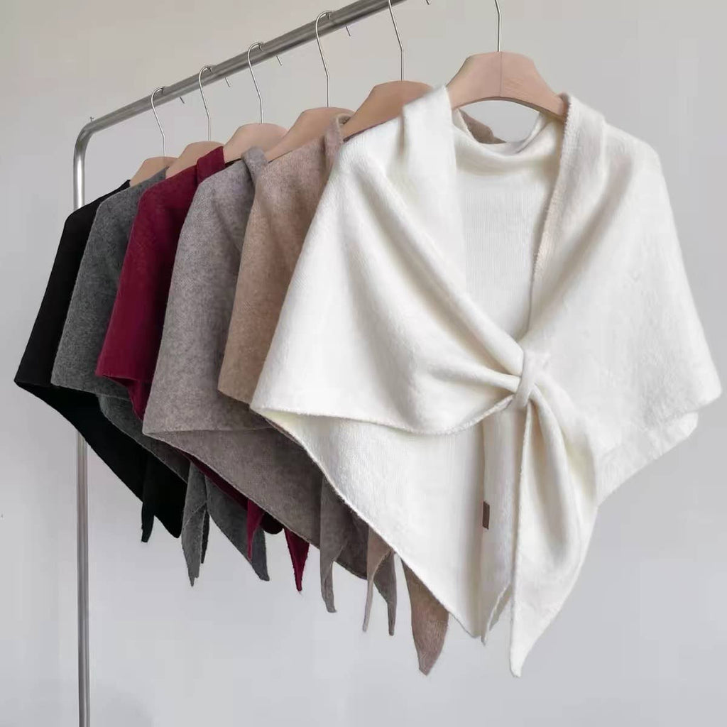 Silrenza Global Inc - Cashmere-Feel Triangle Shawl – Oversized Cozy Wrap Scarf