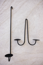 Luxe B Co- Black Iron Dual Wall Sconce