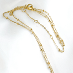 Blueyejewelry - Interlocking Rectangular Links Necklace - Stainless Steel