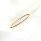 Blueyejewelry - Ultra Thin Gold Stardust Ring - Stainless Steel Sparkle Band
