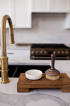Luxe B Co - Marble Soap & Brush Holder