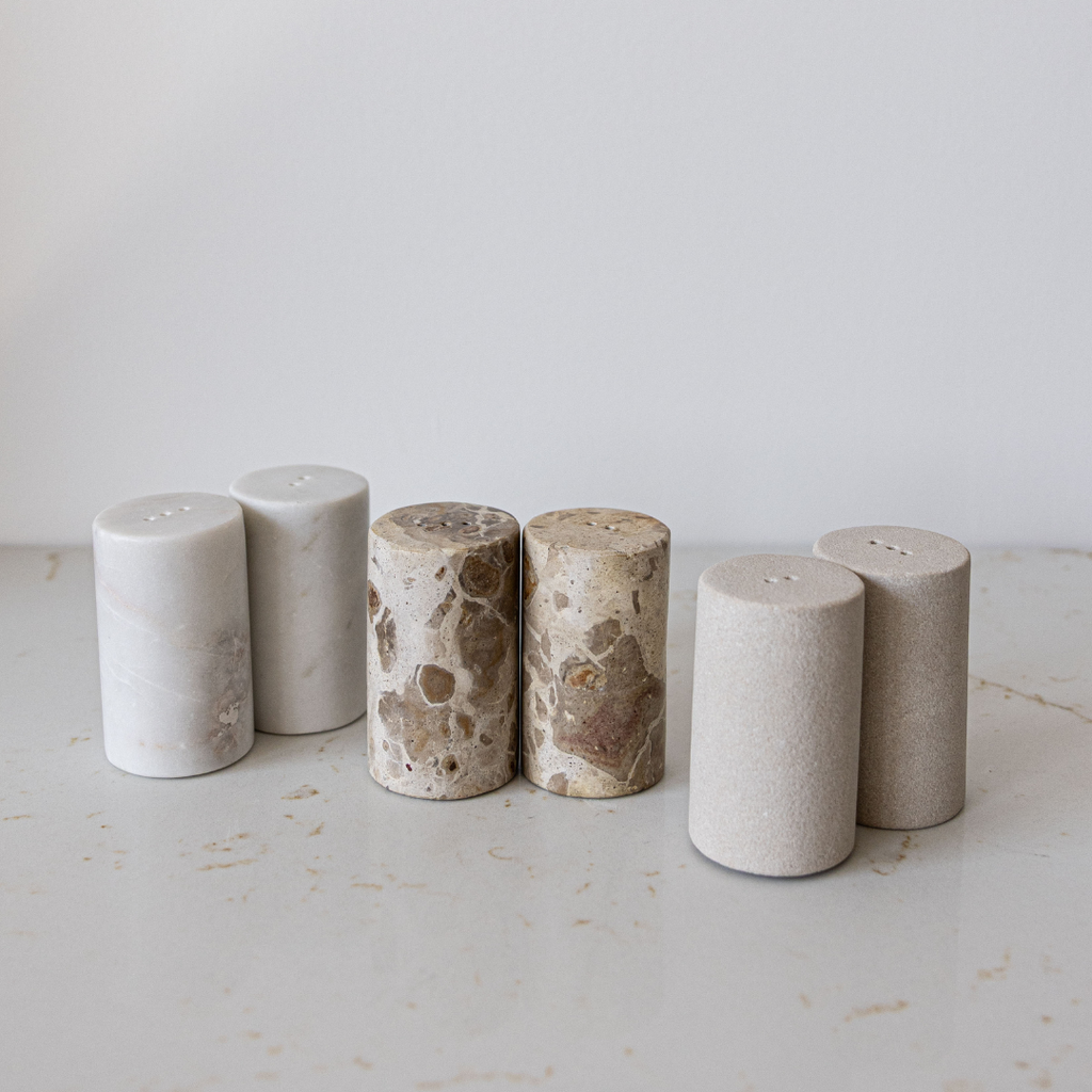 Sandstone Salt & Pepper Shakers