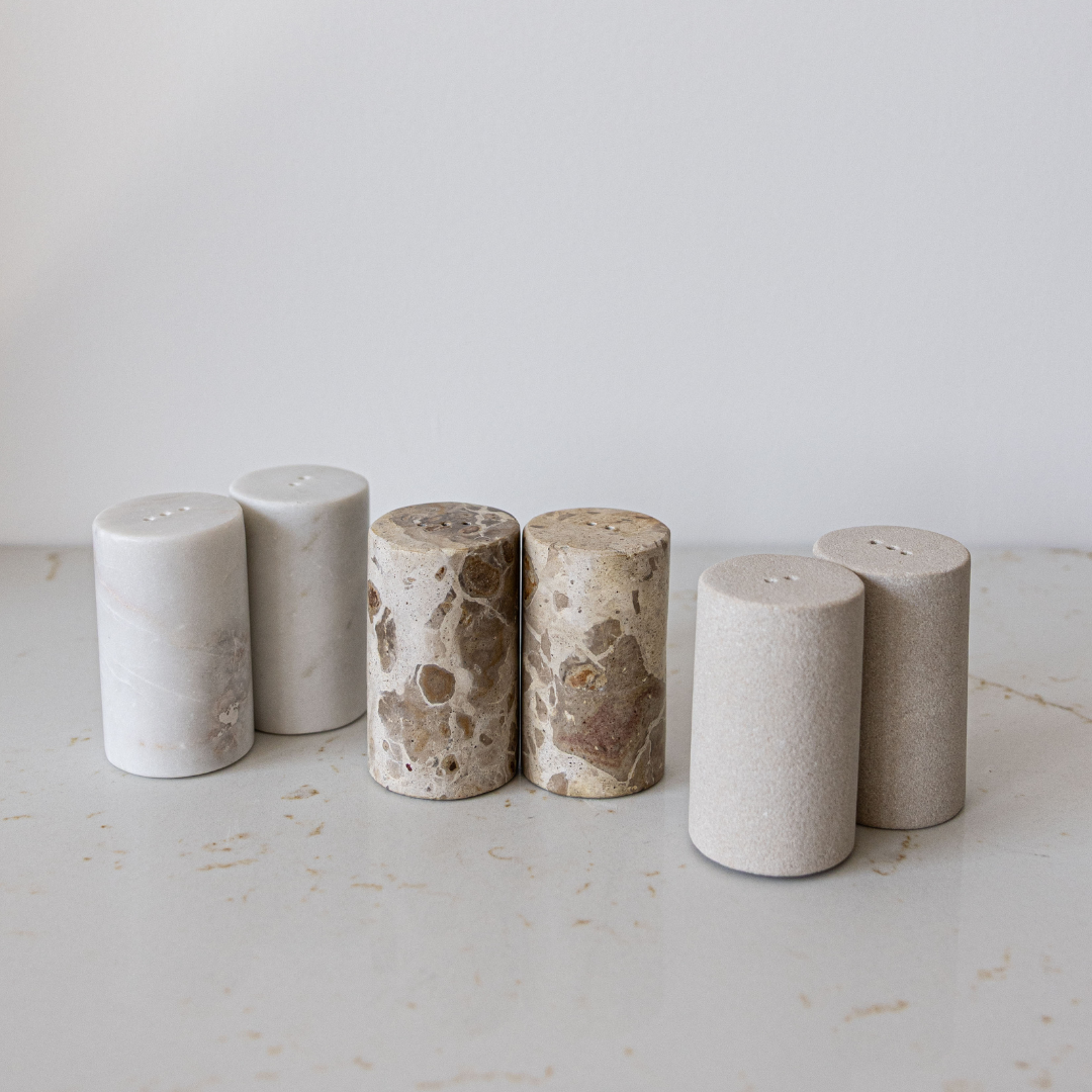 Sandstone Salt & Pepper Shakers
