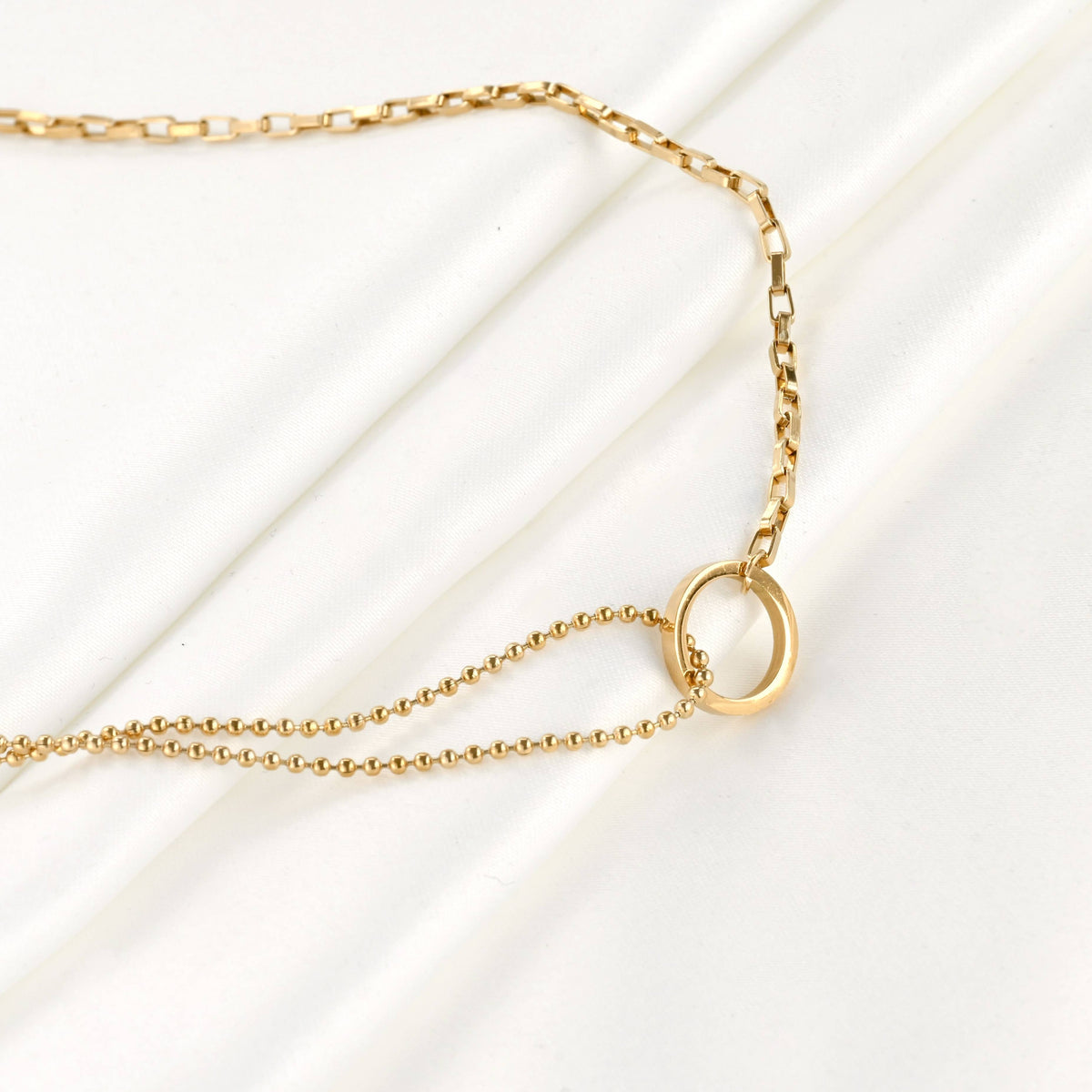 Circle Link Choker - Waterproof Asymmetrical Circle Choker