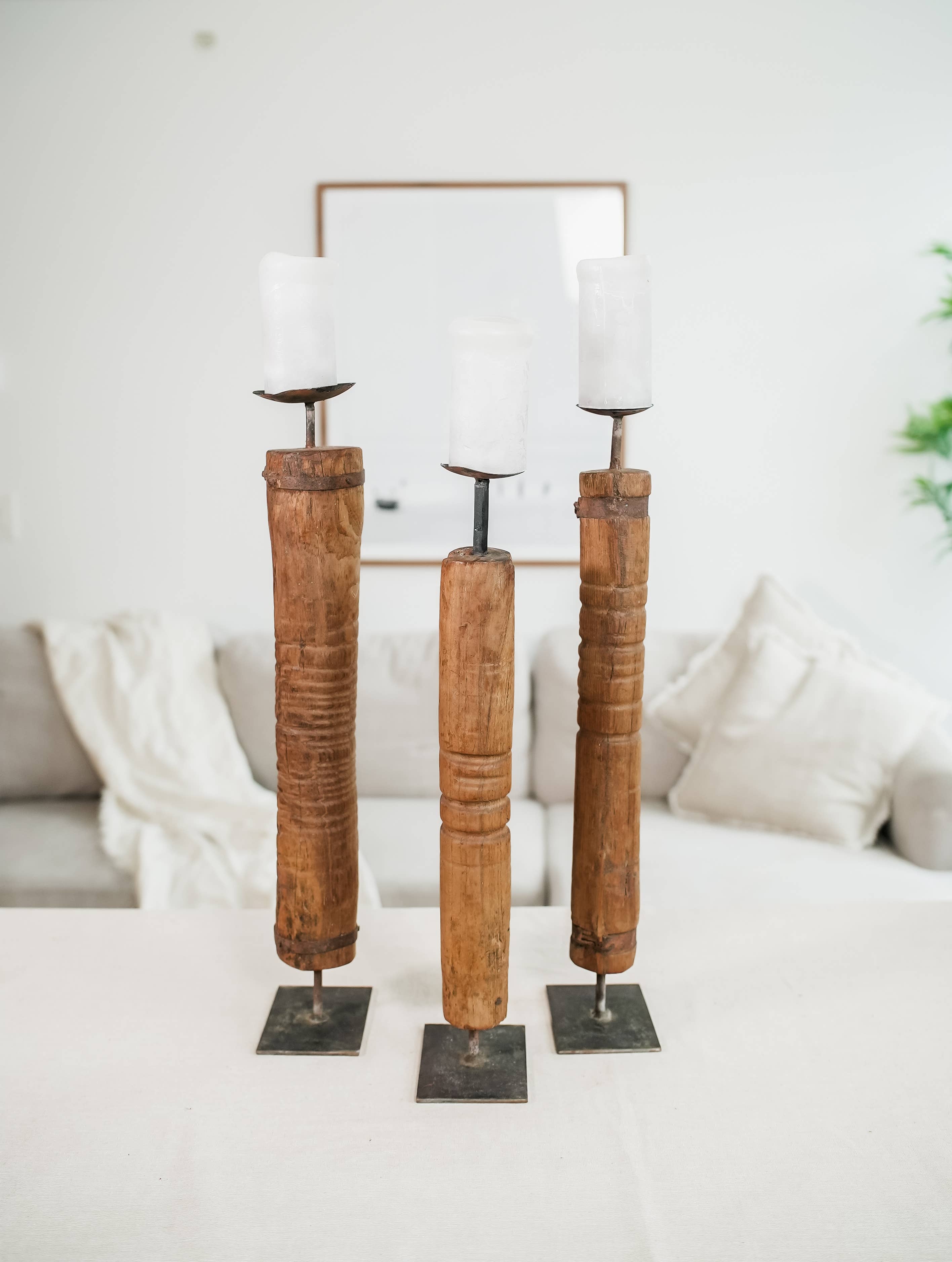 Tall Vintage Candle Holder (Each Sold Separately) In store purchase only..