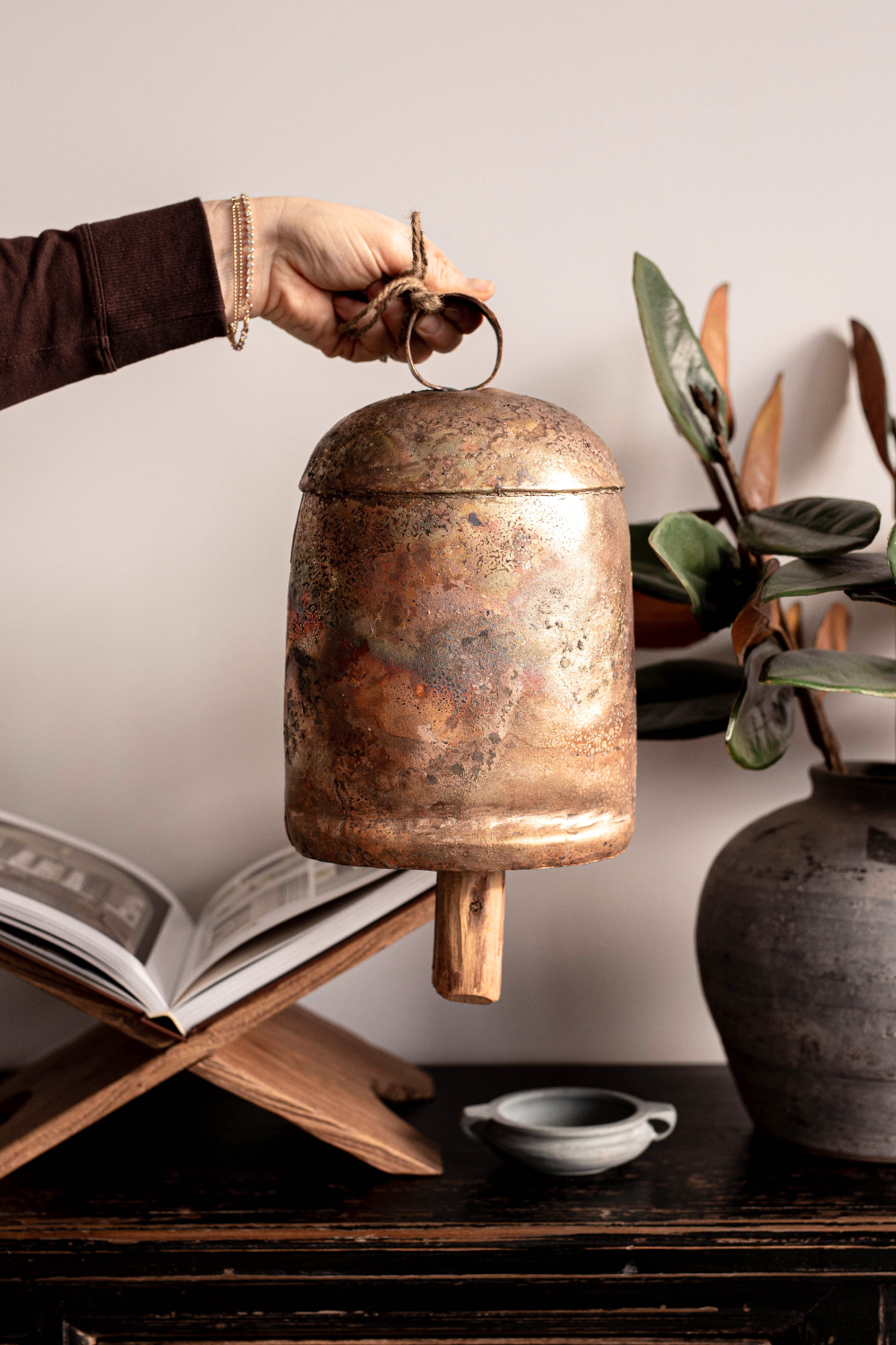 Vintage Inspired Iron Bells Christmas Decor