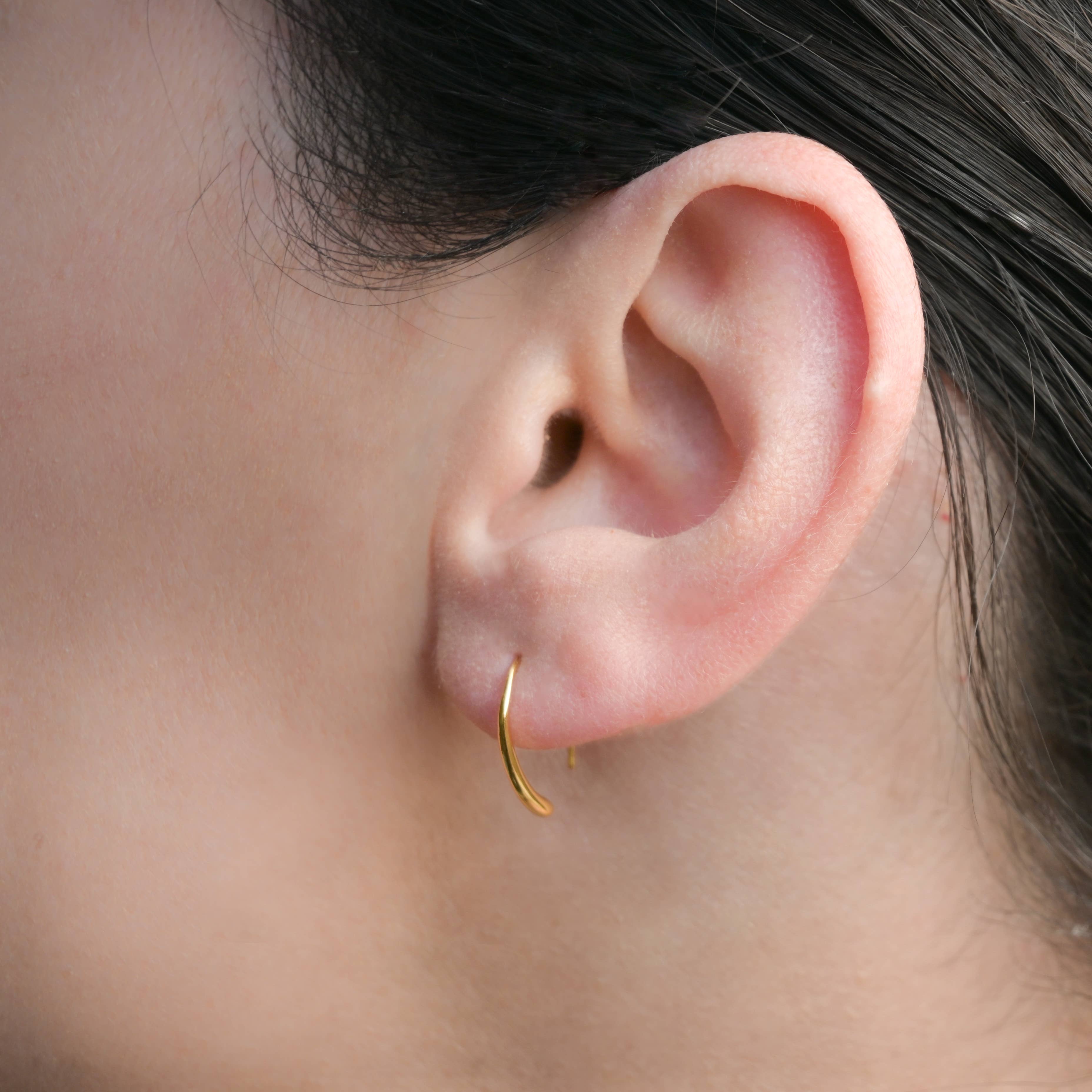 Dainty Threader Earrings - 925 Silver Tear Drop Earrings