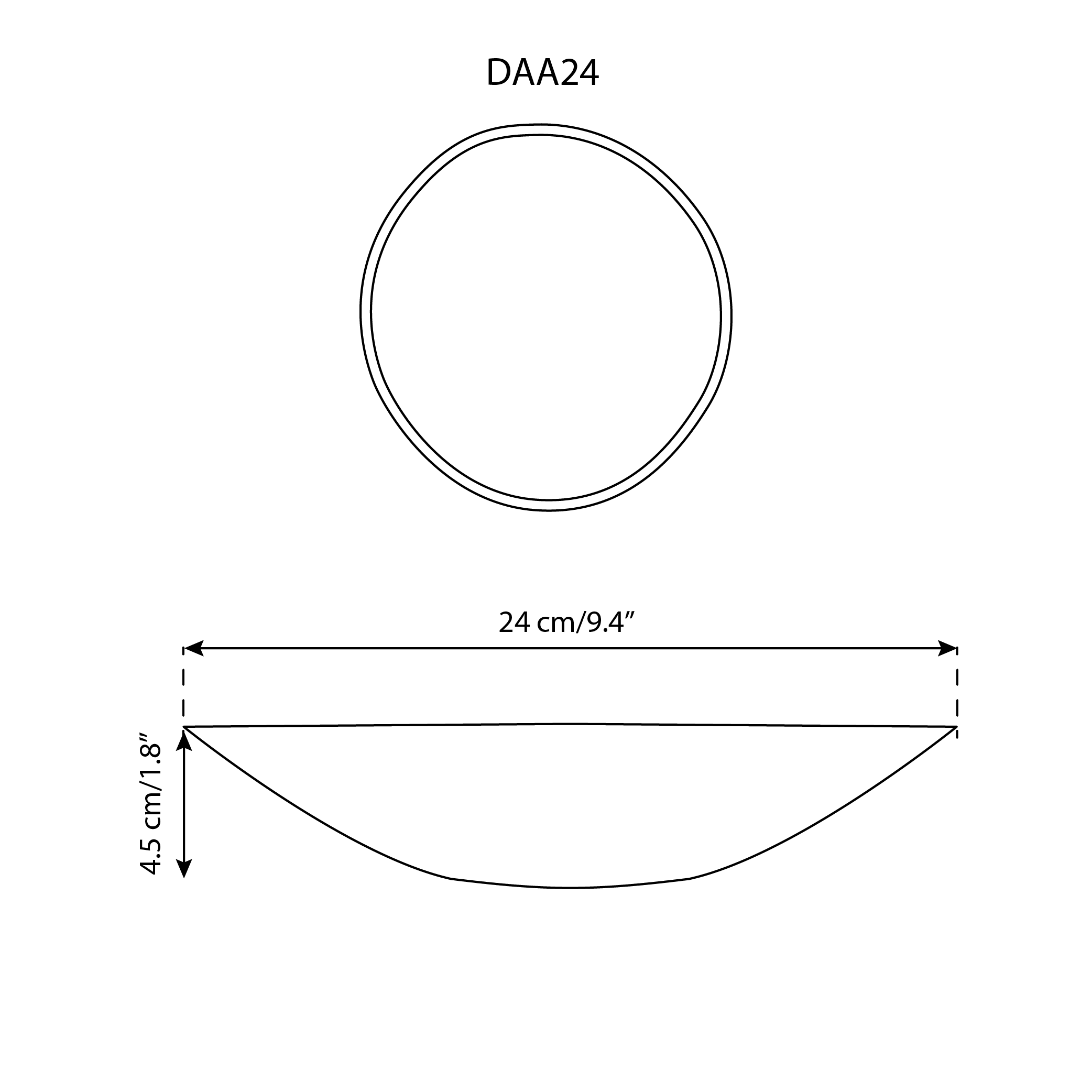 Stoneware Pasta Plate | Dadasi 9.4"