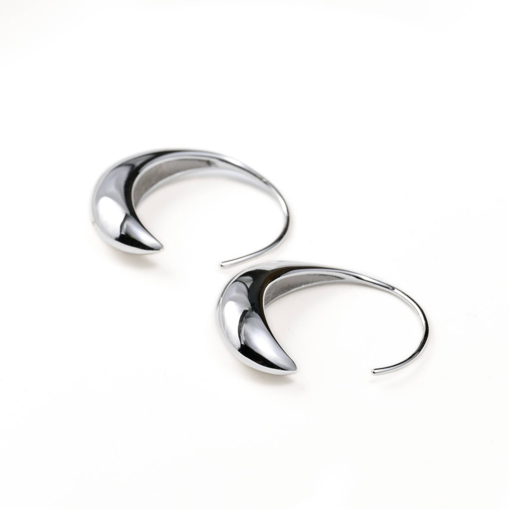 Bold Threader Drop Earrings - 925 Silver Hook Wire Earrings