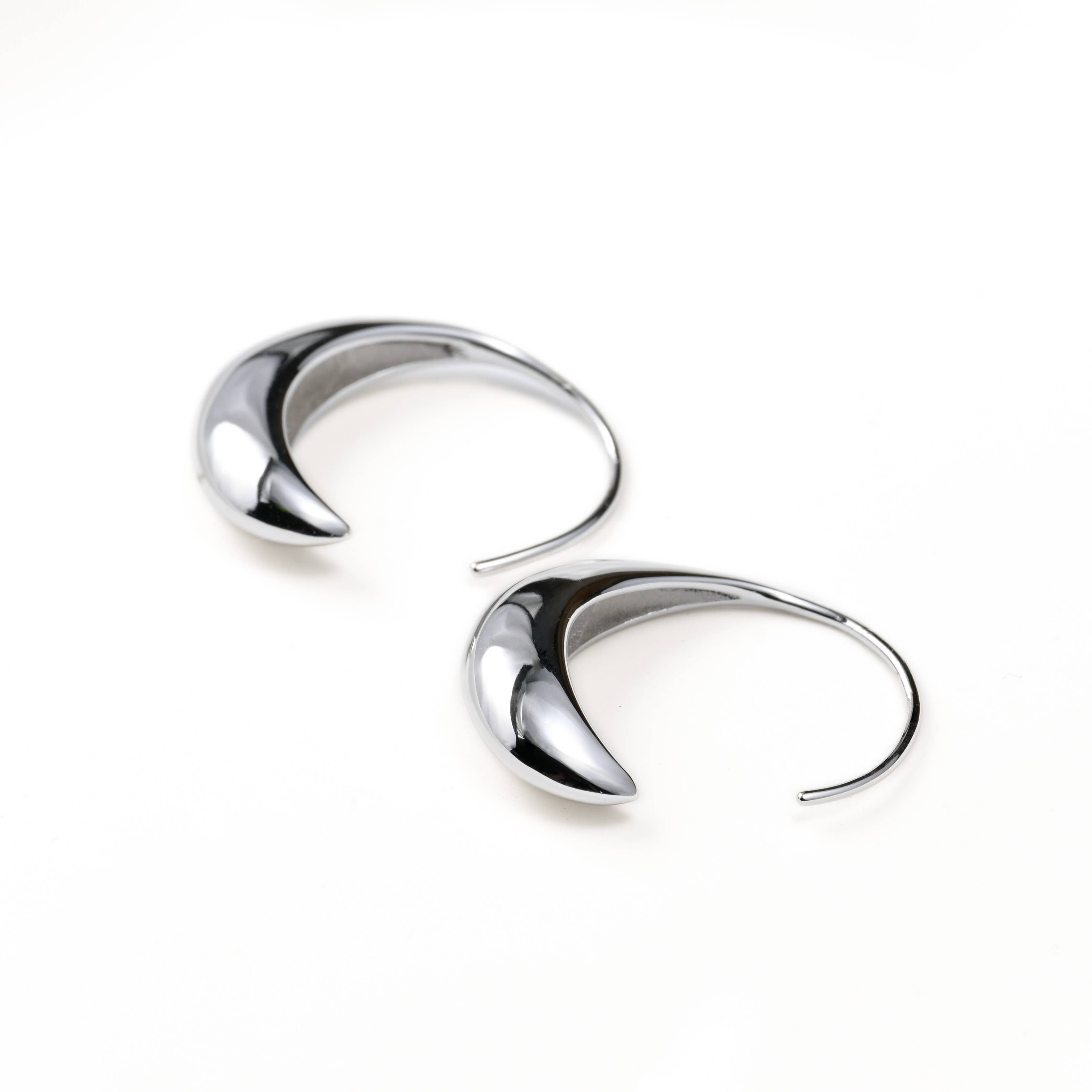 Bold Threader Drop Earrings - 925 Silver Hook Wire Earrings