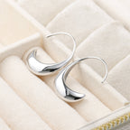 Bold Threader Drop Earrings - 925 Silver Hook Wire Earrings