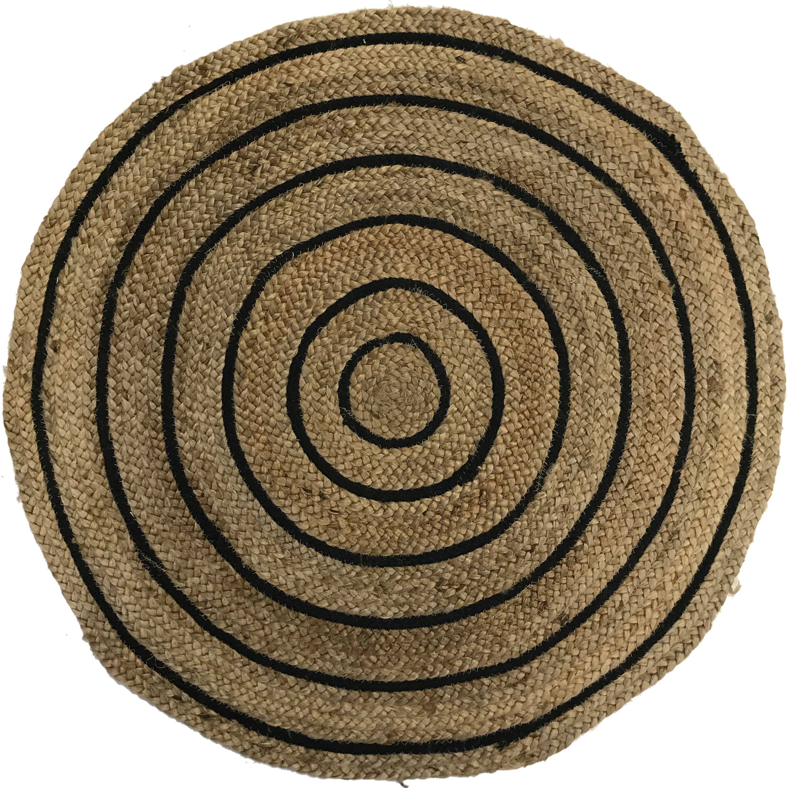 3' x 3' Round Jute Rug