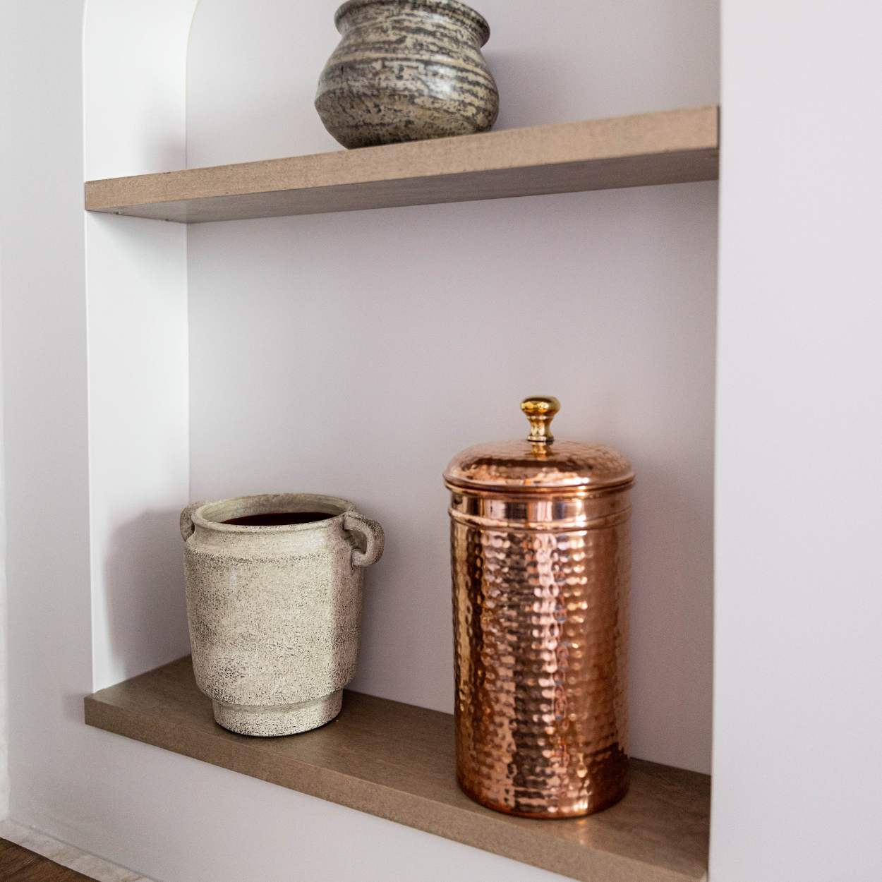 Luxe B Co - Copper Hammered Canister
